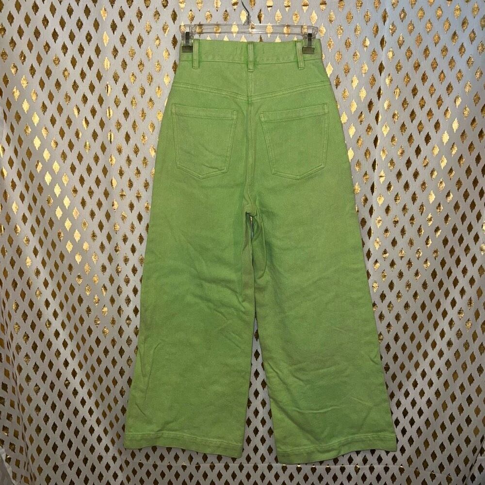 Urban outfitters lime pants wide leg baggy fit jeans size 24 - Picture 2 of 4